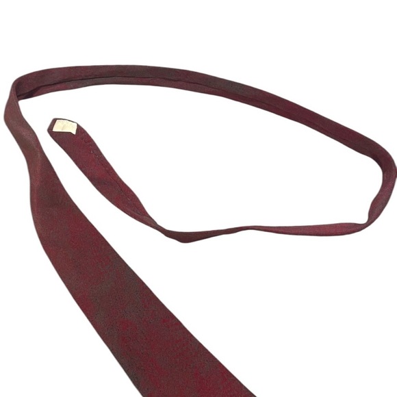 Pierre Balmain Silk Elegant Red Patterned Tie - Picture 8 of 11